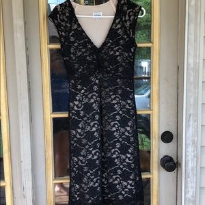 Black lace cocktail dress XL